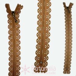Novelty zipper 22 cm - Beige