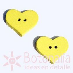 Heart Yellow 20 mm