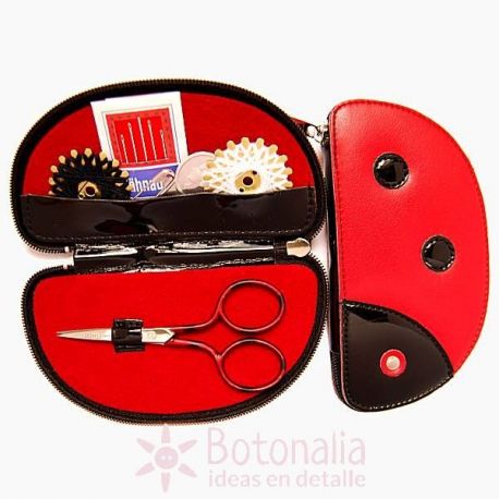 DOVO - Red and black travelling sewing box