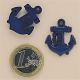 Anchor in navy blue 25 mm