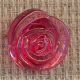 Transparent red roses 15 mm
