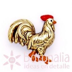 Button golden rooster