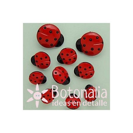 Dress-it-Up - Ladybugs 15, 17 and 24 mm
