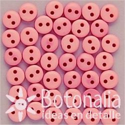 Botones rosas 6 mm